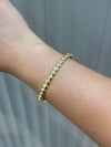 14K Gold Renk Petek VIP Kelepçe Bileklik (19 cm)