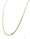 14K Gold Renk S Model Ezme Zincir Kolye (58 CM)