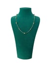 14K Gold Renk Seyrek Dorikalı VIP Zincir Kolye (45 CM)