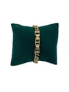 14K Gold Renk Sıra Taşlı Orta Boy Gurmet VIP Bileklik (17+2 cm)