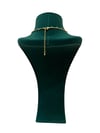 14K Gold Renk Taşlı İnce Zincir VIP Kolye (56+5 CM)