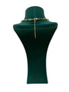 14K Gold Renk Taşlı Tasarım Ataç VIP Kolye (40+5 CM)