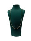 14K Gold Renk Uzun Boy Mini Ezme VIP Kolye (60 CM)