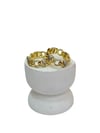 14K Gold Renk VIP Gurmet Zincir Taşlı Küpe (2,5 CM)