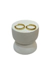 14K Gold Renk VIP İnce Basic Mini Küpe (1 CM)