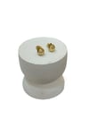 14K Gold Renk VIP Mini İğneli Dorika Top Küpe (0,5 CM)