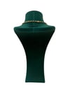 14K Gold Renk Yatay ve Dikey Zincir VIP Kolye (45 CM)