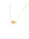 14K Gold Renk Yelpaze Model VIP Zincir Kolye (40+5 CM)