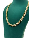 14K Gold Renk Yılan Dokulu VIP Kolye (40+3 CM)