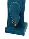 14K Gold Renk Yonca VIP Mini Küpe (1 CM)
