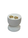 14K Gold Renk Yonca VIP Mini Küpe (1 CM)