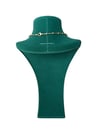 14K Gold Renk Yuvarlak Dorikalı VIP Zincir Kolye (60 CM)