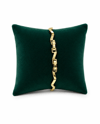 14K Gold Renk Zikzak Sade VIP Bileklik (17+2 cm)