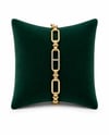 14K Gold Üç Taşlı Messy VIP Zincir Bileklik (17+2 cm)
