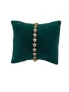 14K Gold Zikzak Desen Taşlı VIP Bileklik (17+2 cm)