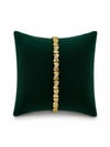 14K Gold Zikzak Desen Taşlı VIP Bileklik (17+2 cm)