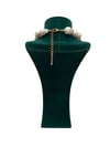 Beyaz İncili Biber Charm Kolye (40+5 CM)