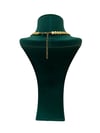Boncuklu Gold Dövme Boncuk Kolye (42+5 CM)