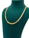 Boncuklu Gold Dövme Boncuk Kolye (42+5 CM)