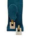 Diktörgen Krem Gold Detay Küpe (3 CM)