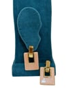Diktörgen Pembe Gold Detay Küpe (3 CM)