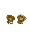 Gold Pastel Renk Çiçek Küpe (3 CM)