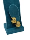 Herms Lüks Zincir Form Gold Renk Küpe (2 CM)