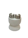 Herms Lüks Zincir Form Gümüş Renk Küpe (2 CM)