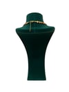 Kırmızı Boncuklu Gold Dövme Boncuk Kolye (42+5 CM)