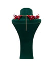Lila Kırmızı Tasarım Mercan Kolye (46+5 CM)