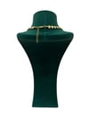 Mavi Boncuklu Gold Dövme Boncuk Kolye (42+5 CM)