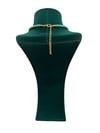 Mavi İnce Boncuk ve Kırmızı Mercanlı Kolye (52+5 CM)