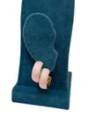 Pembe Mineli Halka Küpe (3 CM)