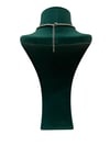 Silver Renk Firuze Taşlı Örme VIP Zincir Kolye (50+5 CM)