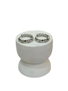 Silver Renk VIP Mini Ezme Taşlı Küpe (2 CM)