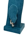 Silver Renk Yuvarlak Taşlı Mini VIP Küpe (1,5 CM)