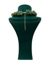 Turkuaz Mercan Renk Kırmızı Yıldızlı Boncuk Kolye (38+5 CM)