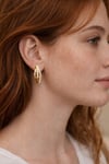 VIP Geometrik Desen Gold Küpe