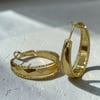 VIP Zikzak Desen Gold Küpe