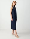 Saten Midi Elbise
