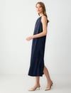 Saten Midi Elbise