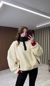 Baskılı Peluş Sweatshirt