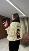 Baskılı Peluş Sweatshirt