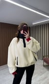 Baskılı Peluş Sweatshirt