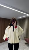 Baskılı Peluş Sweatshirt