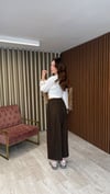 Beli Lastikli Kareli Pantolon
