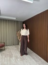 Beli Lastikli Tensel Pantolon (yeşil-kahve)