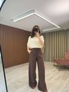 Beli Lastikli Tensel Pantolon (yeşil-kahve)