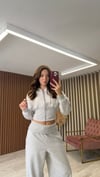 Crop Kesim Sweatshirt