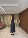Fermuarlı Denim Elbise